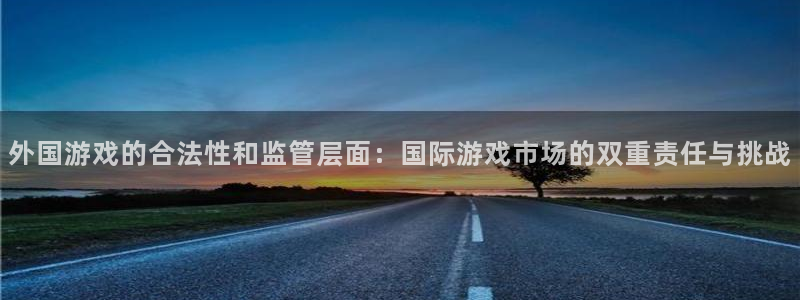 广东im电竞电子科技有限公司 联系电话：外国游戏的合法性和监管层面：国际游戏市场的双重责任与挑战